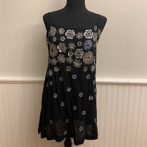 Free People Azealia embellished slip dress. Small NWT